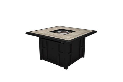 The parkway fire pit table it a great looking addition to your outdoor living space shown is the 48x48x21h size. Chestnut Ridge Square Fire Pit Table by Ashley® at Gardner ...