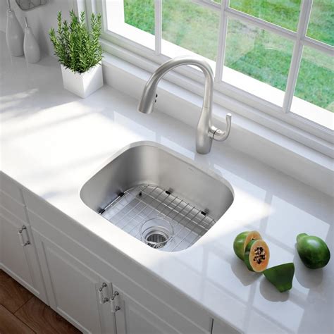 Consider your practices and inclinations. Kraus KBU15 20 Inch Undermount Single Bowl Kitchen Sink ...