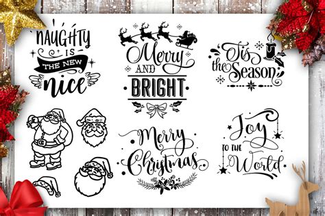 Christmas Bundle 40 Svg File Cutting File Clipart In Svg Eps Dxf Pn