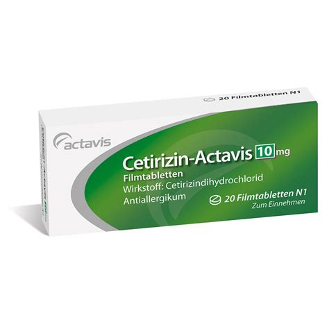 Cetirizin Actavis 10 Mg Filmtabletten Shop
