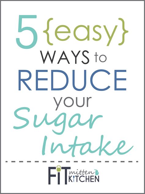 5 {Easy} Ways to Reduce your Sugar Intake • Fit Mitten Kitchen