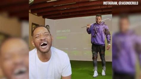 Jason Derulo Knocks Will Smiths Teeth Out With Golf Club In Viral