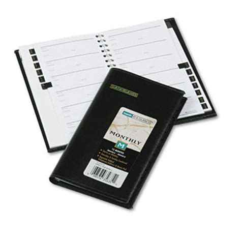 At A Glance 7006405 Deluxe Monthly Pocket Planner Unruled 3 12 X 6 18