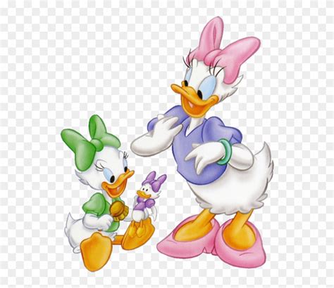 Walt Disney Page Daisy Duck And Baby Clipart 3523669
