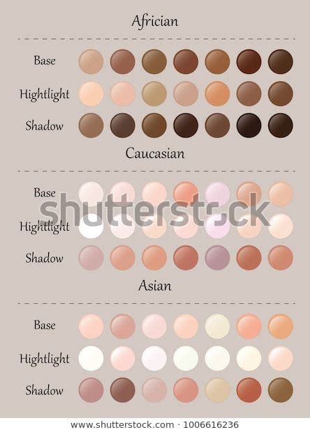 Find Skin Tones Palette Vector Skin Color Stock Images In Hd And