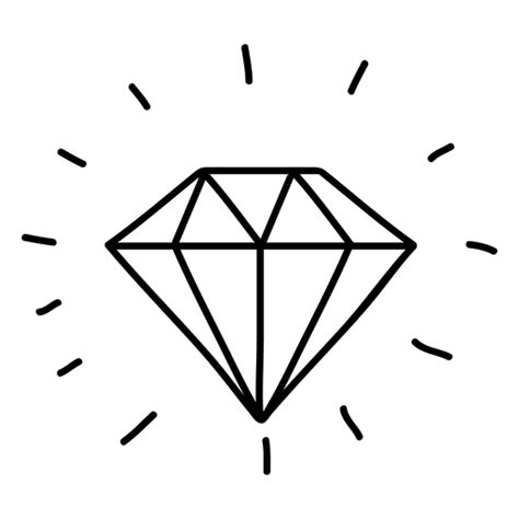 Diamond Doodle Gemstone Drawing Doodles Png Download 512512 Free