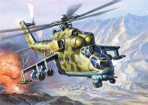 Desktop Wallpapers Helicopters Painting Art Army