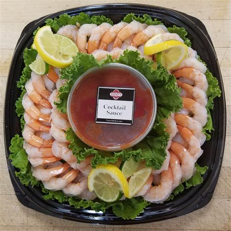 We've included instructions for a classic horseradish sauce. Shrimp Cocktail Platter, Small - Tony's Meats & Market