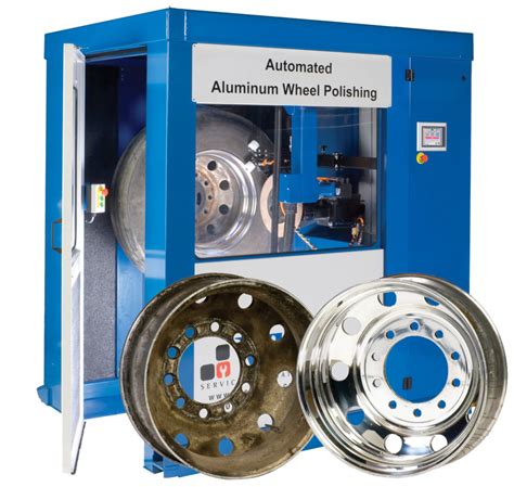 Polishing Aluminum Truck And Semi Truck Wheels Polishing Equipment