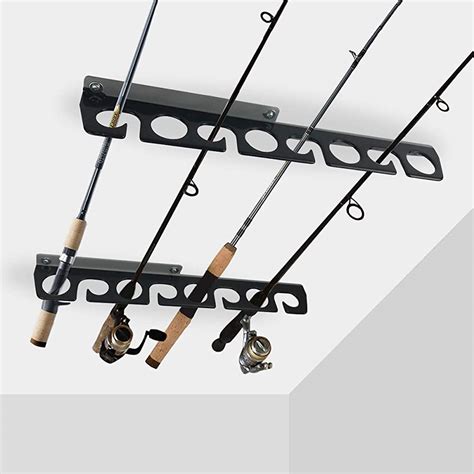 シーリング Qualward Wall Ceiling Mount Storage Rack Fishing Rod Rack u HALプロ