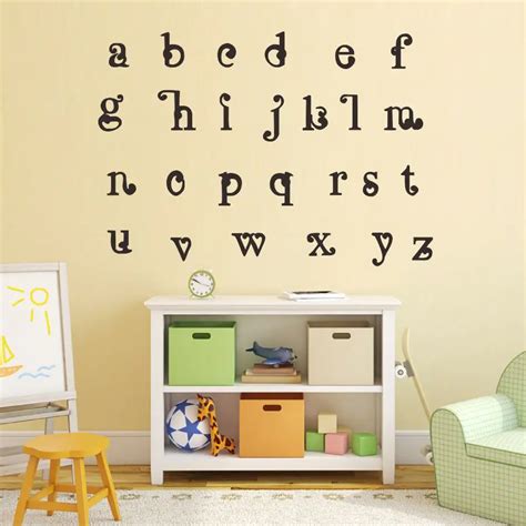 26 Abc Alphabet Wall Stickers For Kids Rooms Children Bedroom Nursery