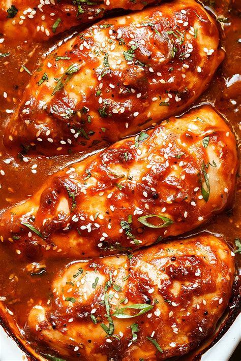 In a medium bowl, whisk together soy sauce, honey, garlic, lime juice, sriracha, 1 tablespoon sesame oil, and cornstarch. Baked Chicken Breasts with Sticky Honey Sriracha Sauce ...