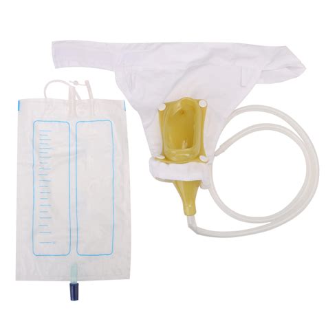 Male Urine Collection Bag Set Bt 4 Urinal Incontinence With 1000ml