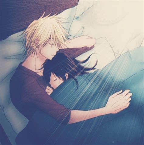 anime couple sleeping wallpaper gudang gambar