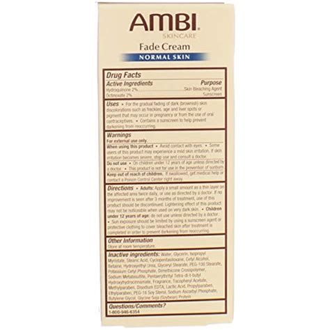 Ambi Fade Cream For Normal Skin 2 Oz Pack Of 5 Pricepulse