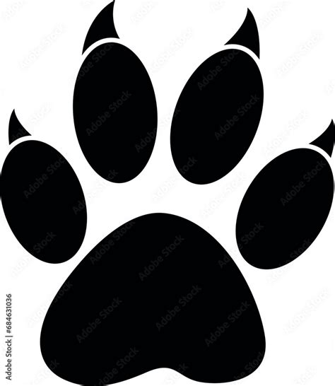Tiger Paw Svg Cut File For Cricut And Silhouette Eps Vector Png