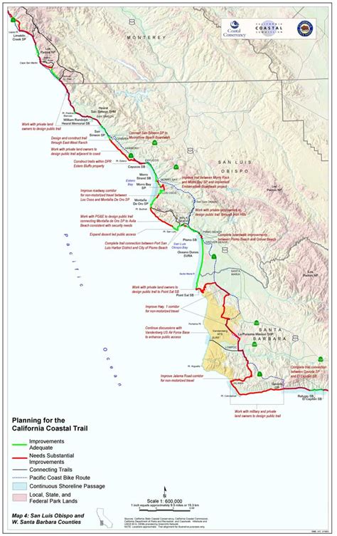 California Coastal Trail Map Printable Maps