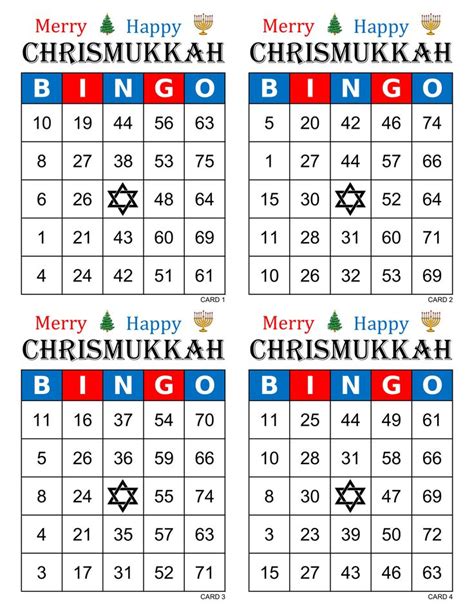 Pin On Hanukkah Bingo Cards