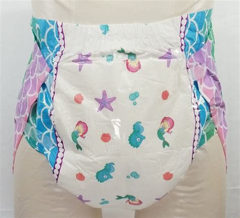 adult printed diapers seaside princess large 3650 etsy