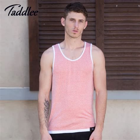 Taddlee Brand Men Tank Top Sleeveless Cotton Fashion New 2018 Tees