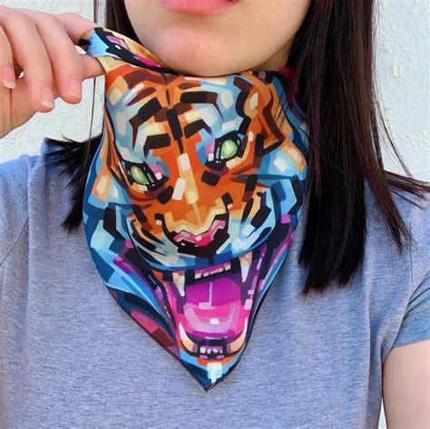 Limited Edition Silk Tiger Scarves The Obanoth
