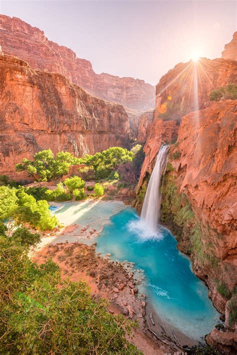 Havasu Falls Havasupai Reservation Arizona —