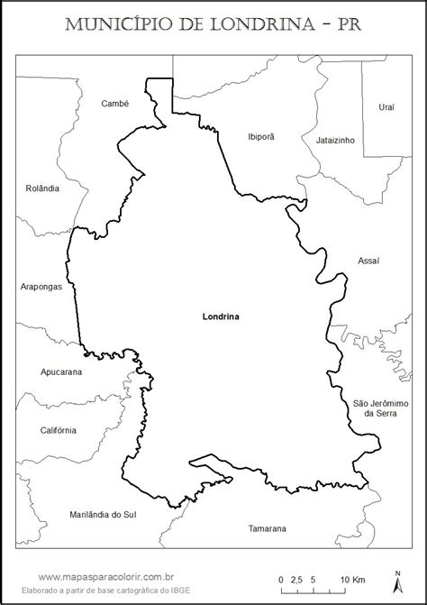 Mapa mapa em tempo real. Mapas do Município de Londrina - Mapas para Colorir