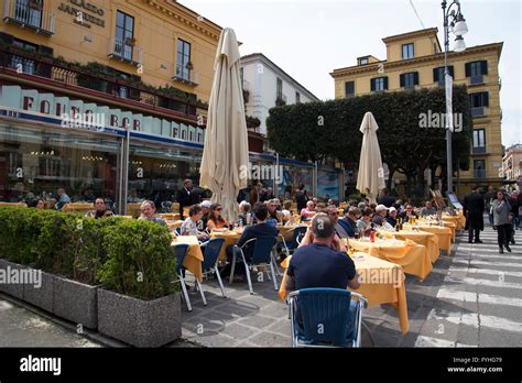 The Iconic Fauno Bar In The Piazza Tasso In Sorrento Italy Stock Photo