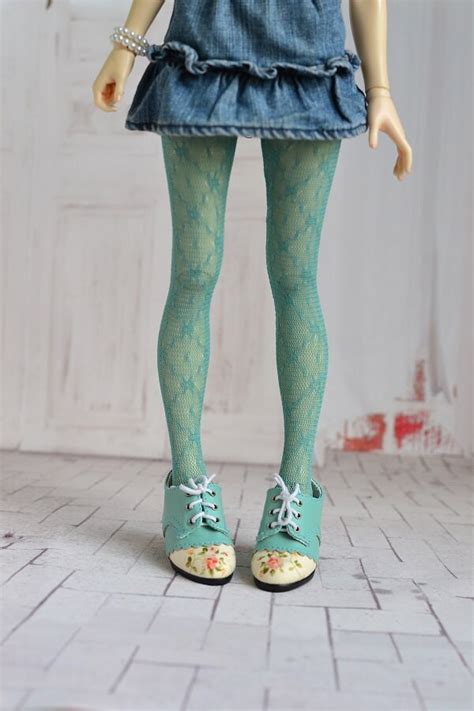 Green Tights For Doll 14 Slim Msd Minifee Bjd Candydollshop Etsy