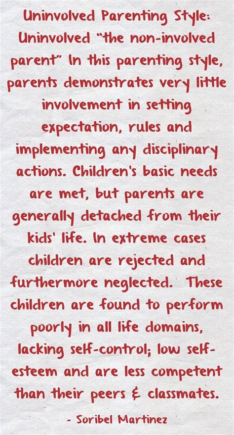 Uninvolved Parenting Style! (With images) | Parenting ...
