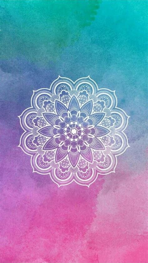 I Love This Photo Because Its Mandala And The Backround Is Pastel