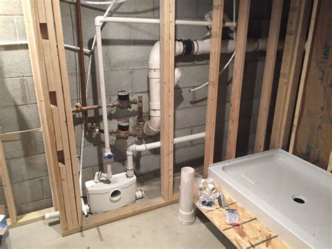I ordered it because of our need for a basement bathroom with a septic tank/leach field sewage system. Saniflo bathroom with behind wall macerator. | Diy ...