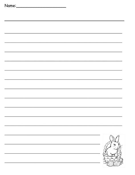 Printable Lined Paper For Kids 101 Activity