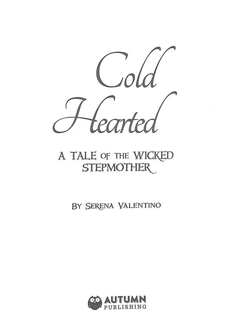 Cold Hearted A Tale Of The Wicked Stepmother By Valentino Serena 9781800221543 Brownsbfs