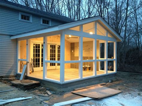 Screen Porch Addition Sapia Builders Sunroom Designs Porch Design House With Porch