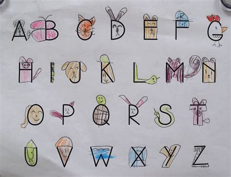 Alphabet Drawing For Ages 3 And Up De Knit Blog