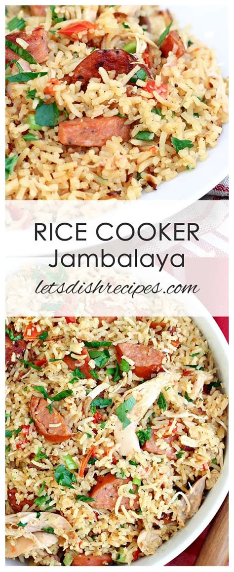 Rice Cooker Chicken And Sausage Jambalaya Rice Cooker Recipes Healthy