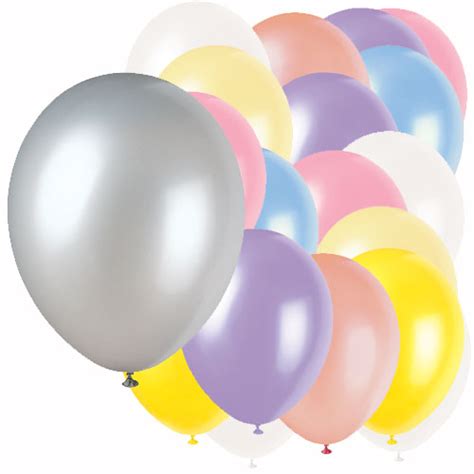 Assorted Colour Plain Biodegradable Latex Balloons 30cm 12 In Pack