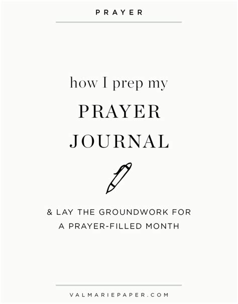 How To Prep Your Prayer Journal Val Marie Paper