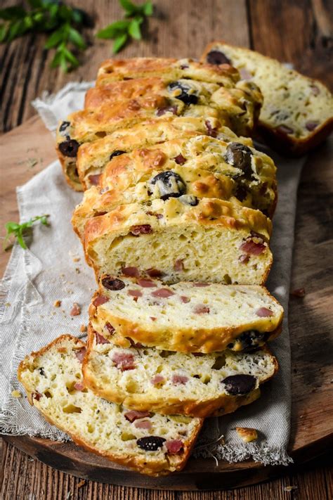 Ham Cheese And Olive Bread Ham And Cheese Olive Bread Savoury Baking
