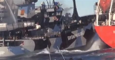 Sea Shepherd Conservation Society Releases Video Showing Vessel Rammed