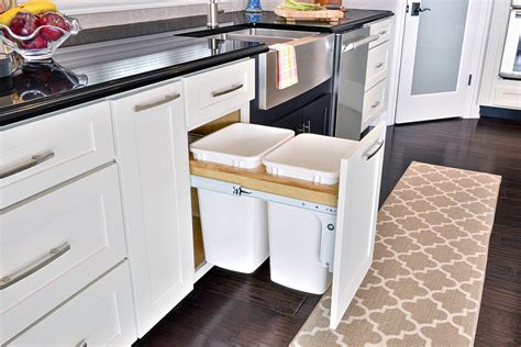 It serves to its best in every kitchen. Pull Out Trash Can Cabinet - Kitchen Recycling & Waste Bin