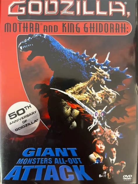 Godzilla Mothra And King Ghidorah Dvd Shusuke Kaneko 2001 Exc Cond