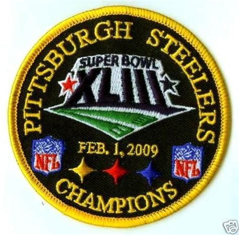 Nfl Super Bowl Xliii Steelers 43 Afc Nfl Champions Super Bowl 43 Iron