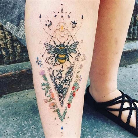 Geometric Tattoo Abstract Geometrictattoos Bumble Bee Tattoo Bee
