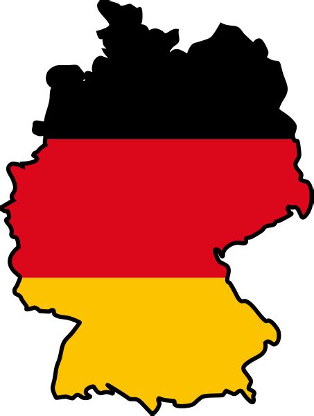 German Flag Map Clipart Best