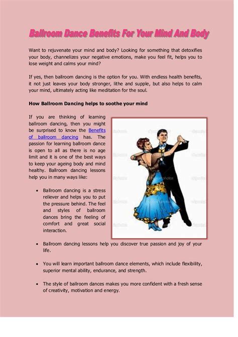 Ballroom Dance Benefits For Your Mind And Body