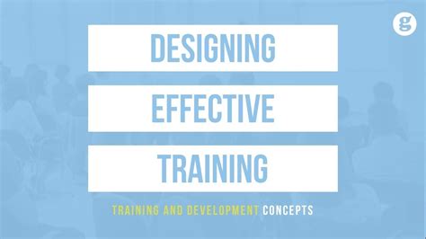 Designing Effective Training Youtube