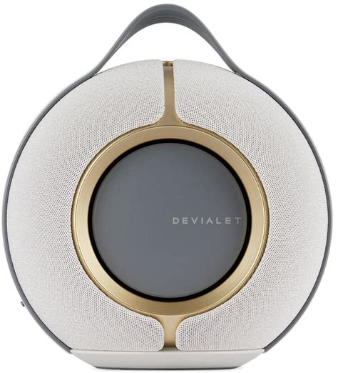 Silver And Gold Opéra De Paris Mania Wireless Smart Speaker By Devialet