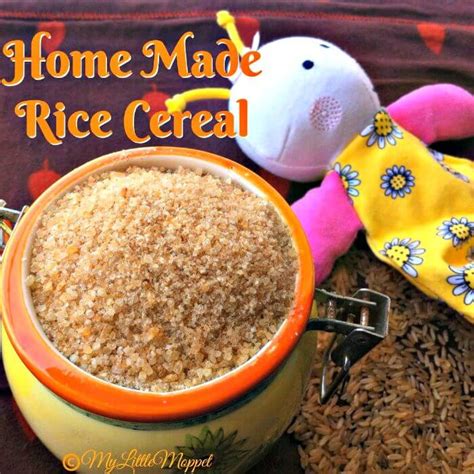 Homemade Rice Cereal Powder Recipe For Babies